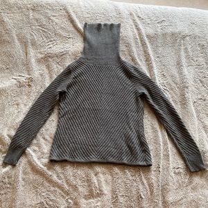 Gray Turtleneck Sweater